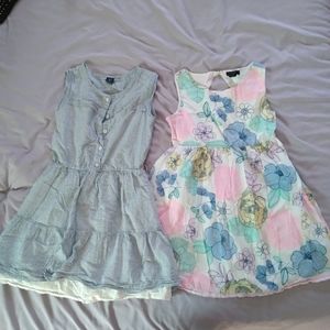 GAP girls summer dresses sz L 100%cotton